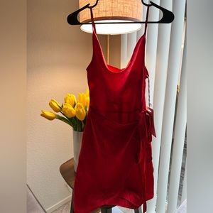 COPY - Red satin dress